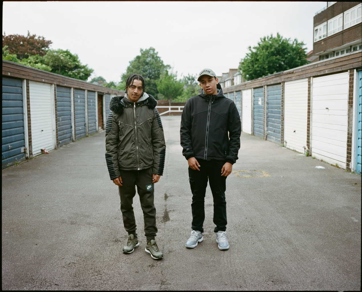 Two artists photographed for RADAR Magazine
