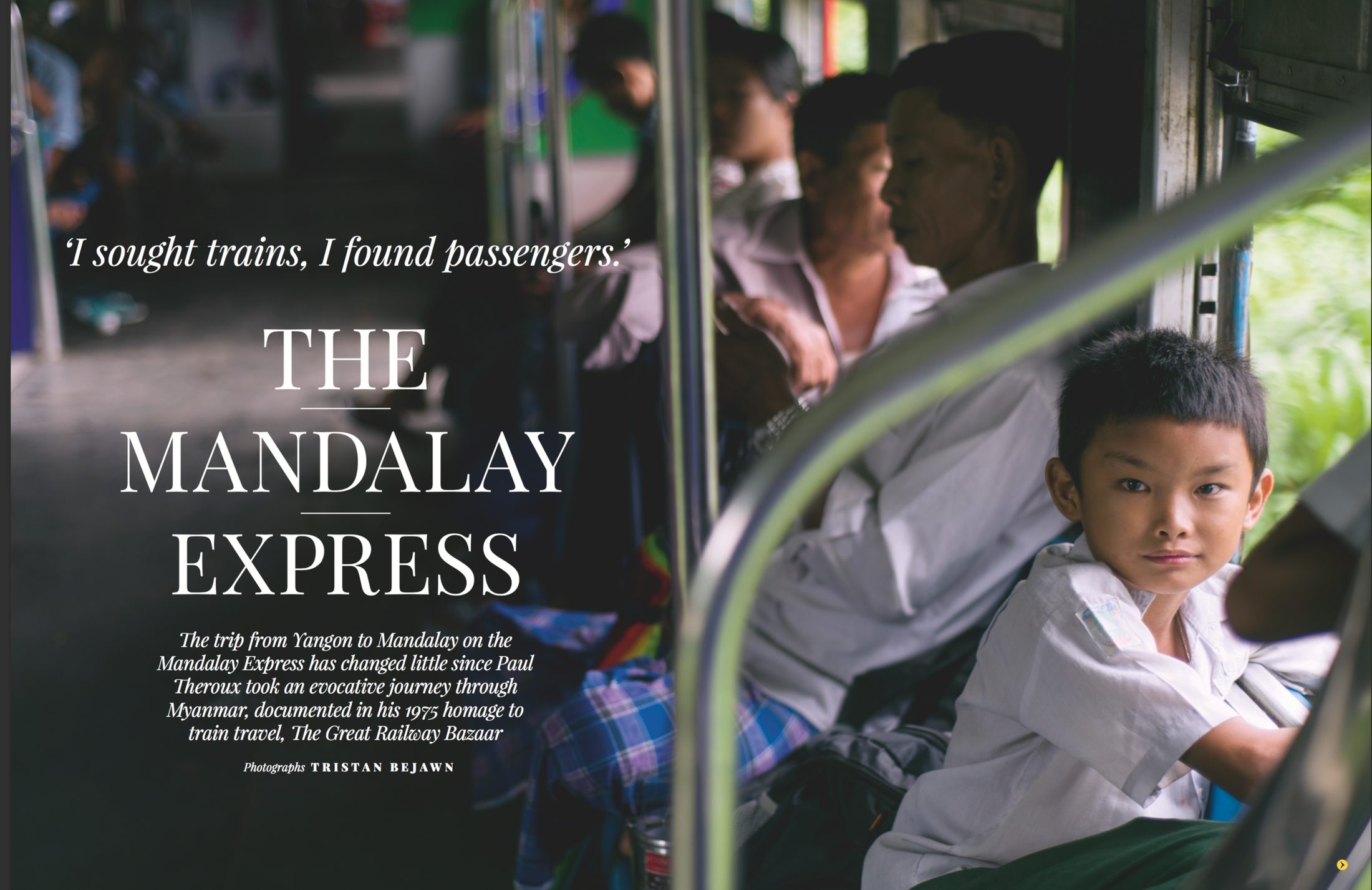 The Mandalay Express — editorial spread